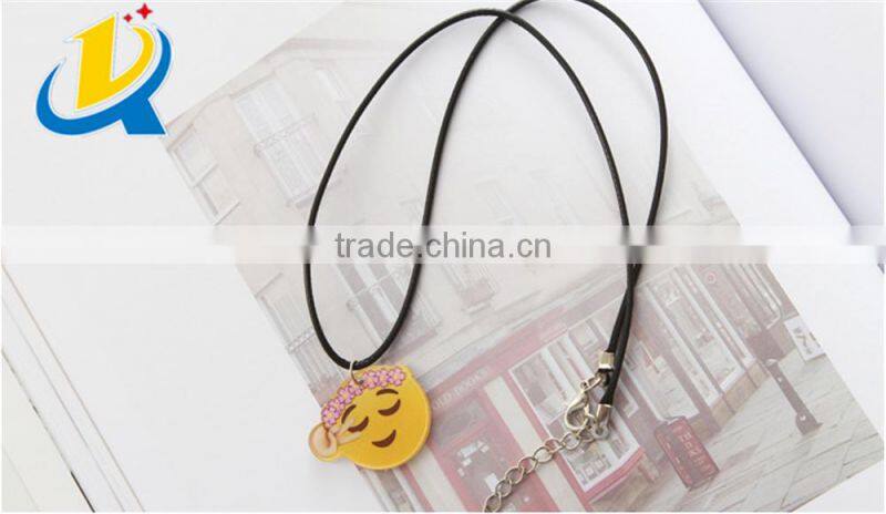 Best sale whatsapp emoji black choker necklace for decoration