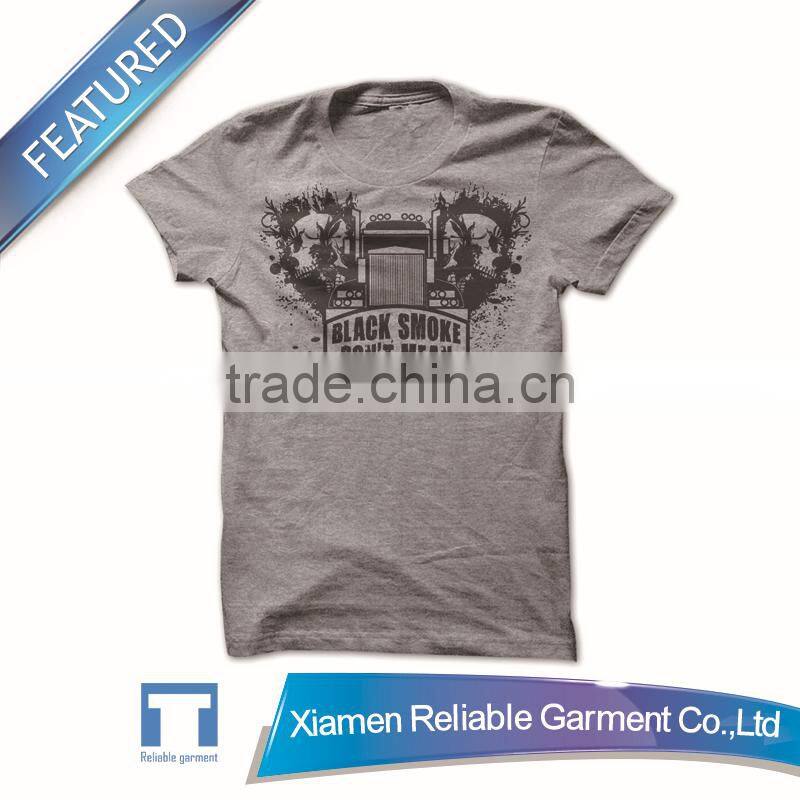 Mens slim fit O-neck short sleeve t shirt