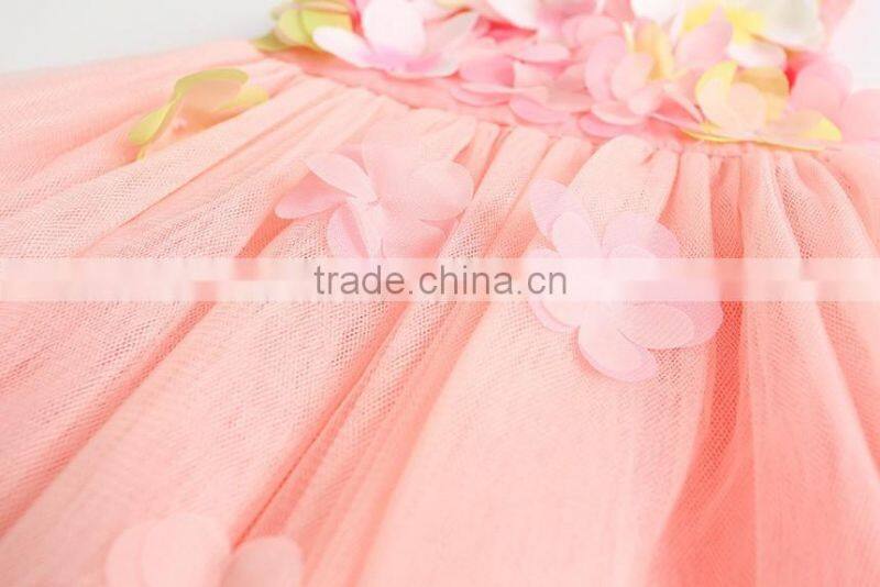 Girls gauze skirt three-dimensional decals princess wedding dress