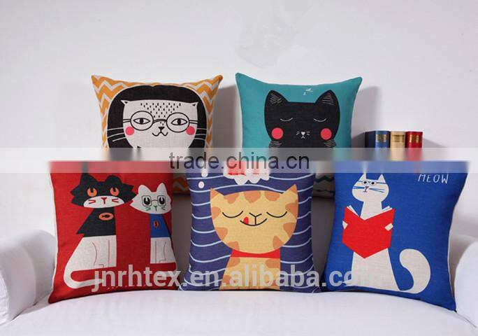 2015 Fashion trendy custom printed cushion cover