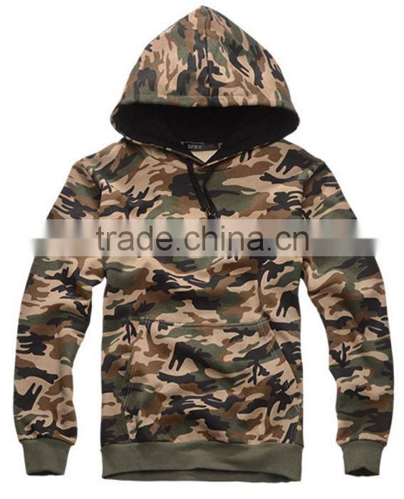 Camo Hoodie Pullover Autumn Sweatshirt