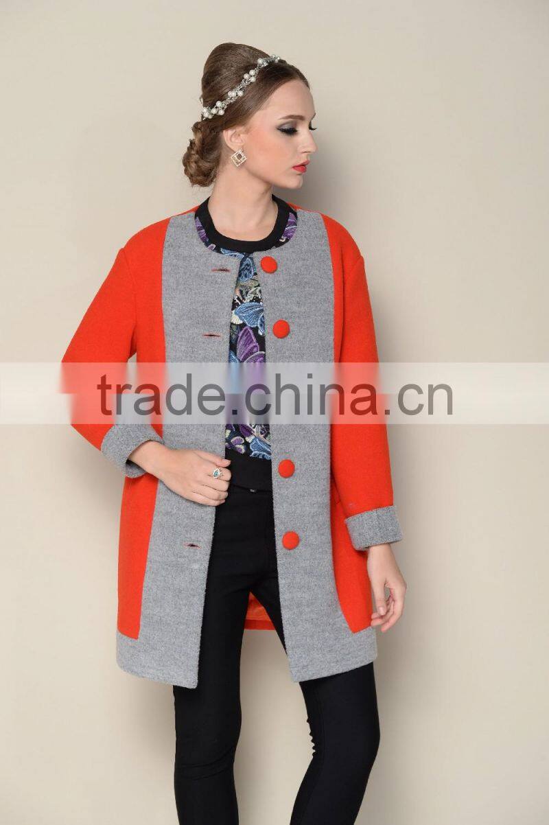 latest hot selling designs for 2015 2016 coat for winter, cheap price female coat winter