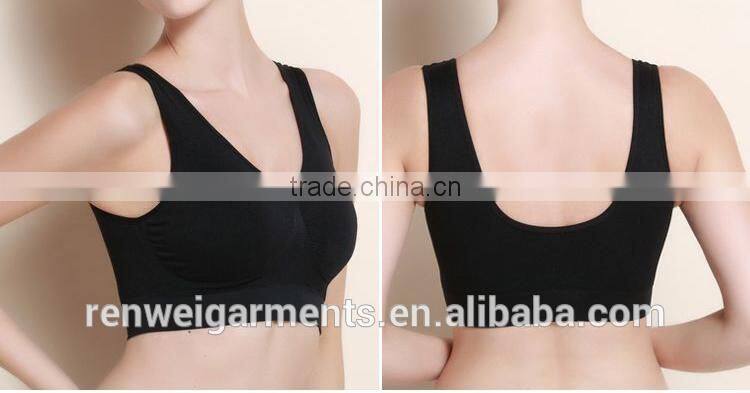 nylon/spandex dry fit womens gym wear, sport wear, fitness wear ladies sexy yoga bra