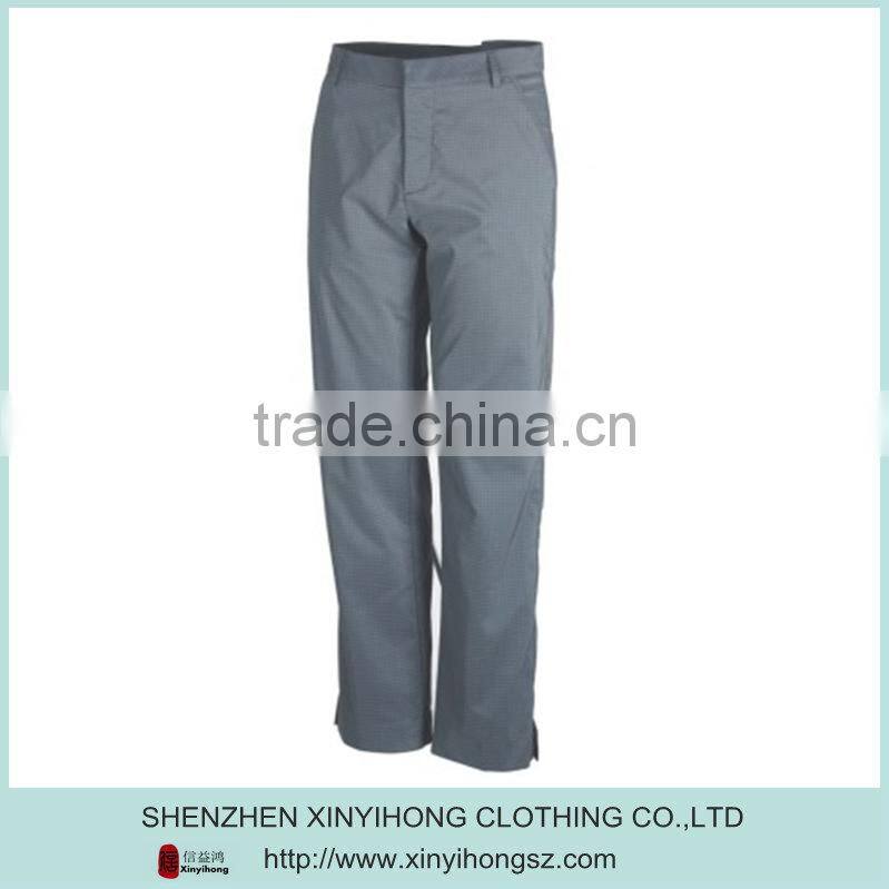 without button plaid tech style comfortable mens golf pants