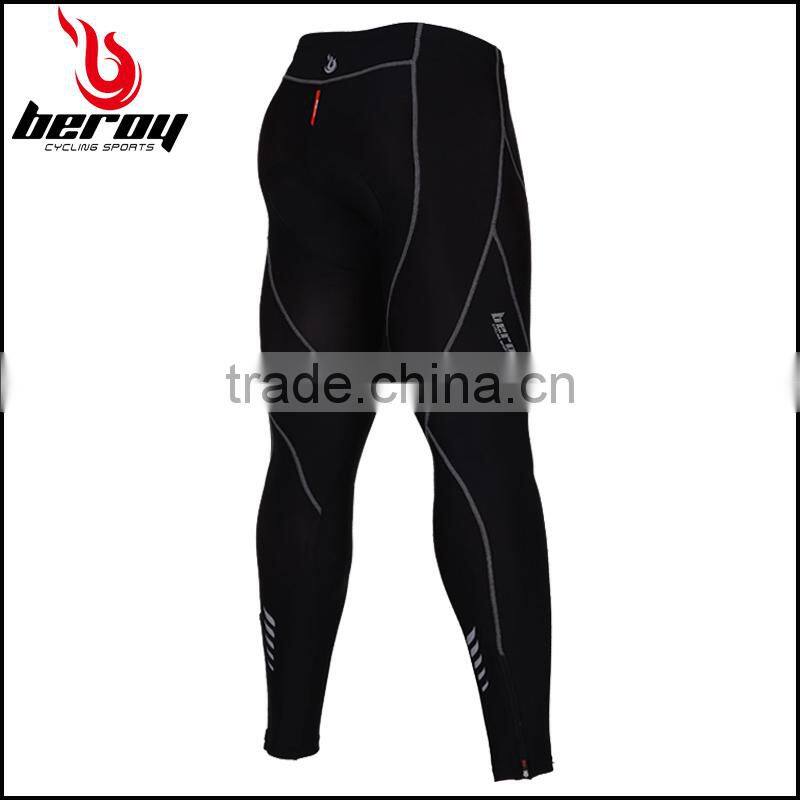 BEROY good quality fit bicycle tights, black men cycling tights