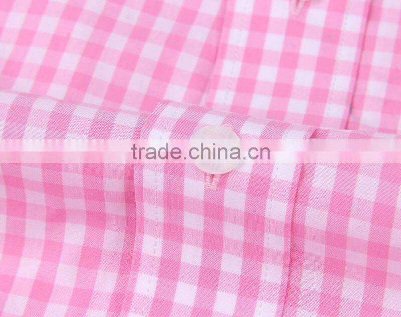 2017 latest style checks long sleeve shirts for men