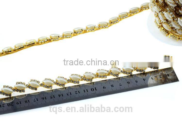 New Design Rhinestone Cup Chain Trimming for Garment Decoration