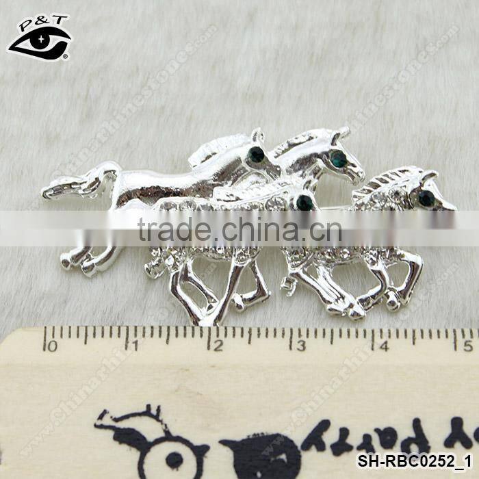 Horse Shape Rhinestone Brooch Rhinestone pins for clothing dresses
