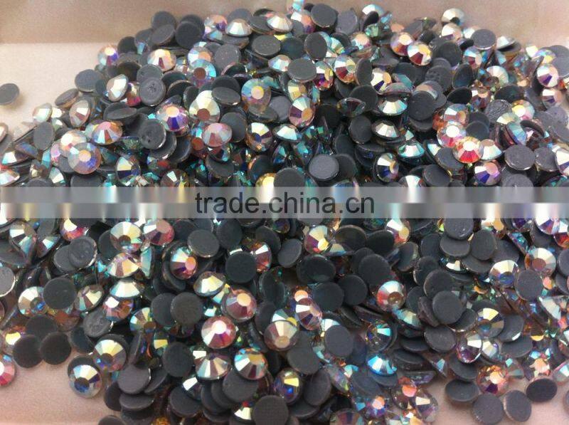 redAB hot fixed rhinestone with grey glue