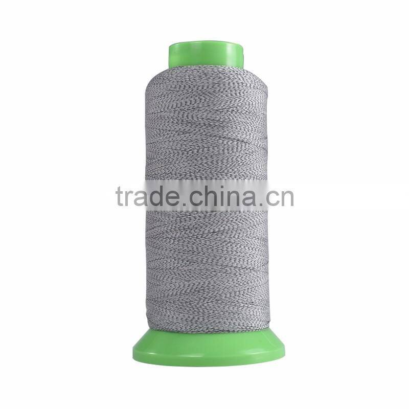 glow in the dark 100% polyester reflective sewing thread film yarn for knitting