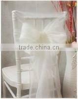 Organza sashes for beach chair