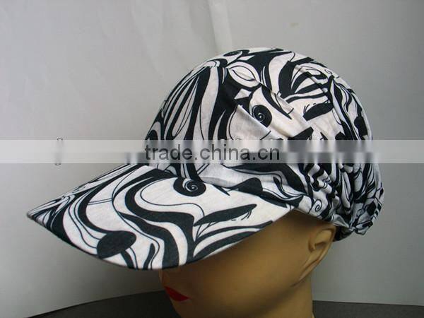 spring and summer printed hat for lady