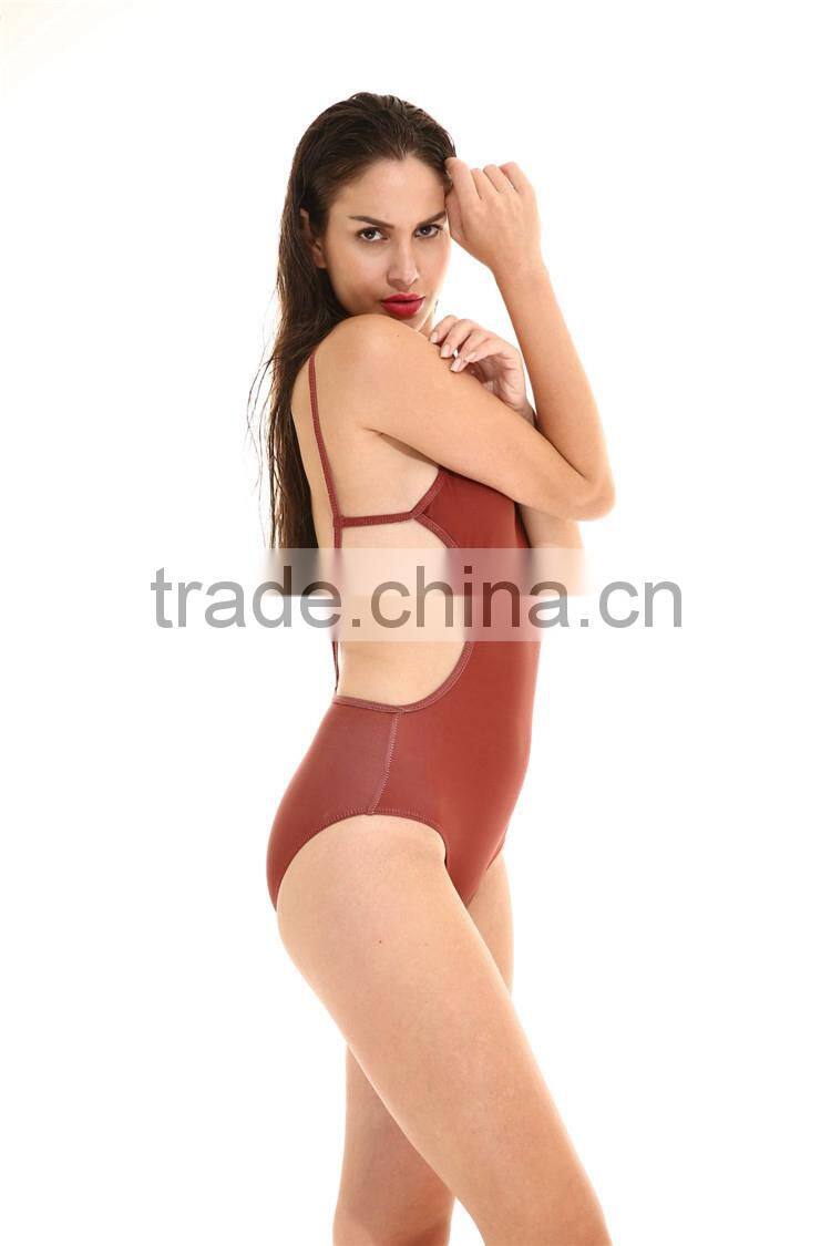 Ladies' Cover Belly Slim Siamese Triangle Sports Swimming Suit