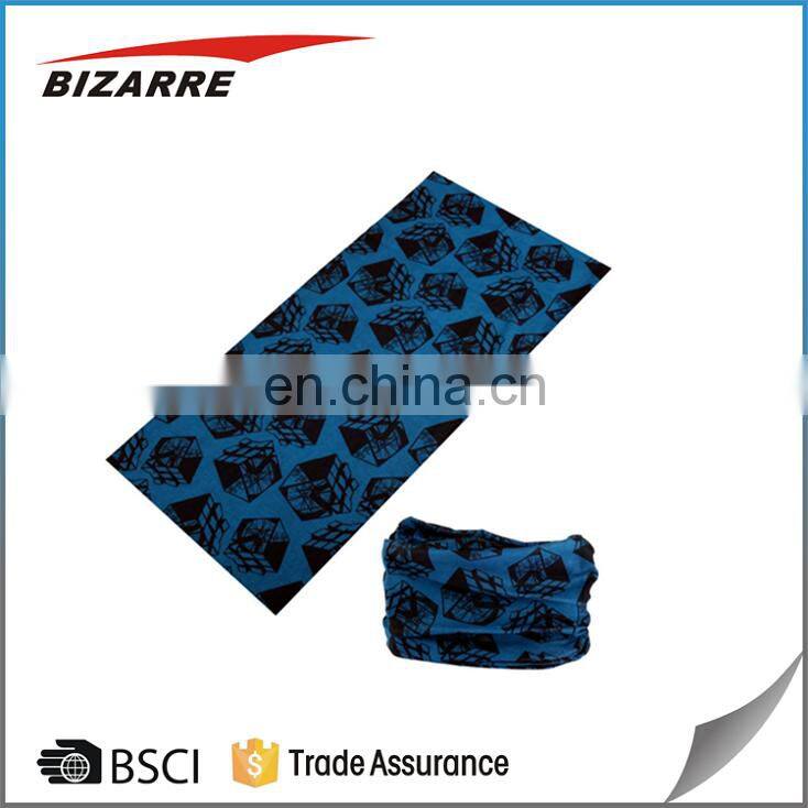 Yoga gym essential print polyester scarf seamless bandana custom