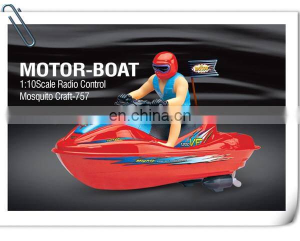 New arrival 1:10 Scale Speed boats toys Plastic RC boat Motor boat