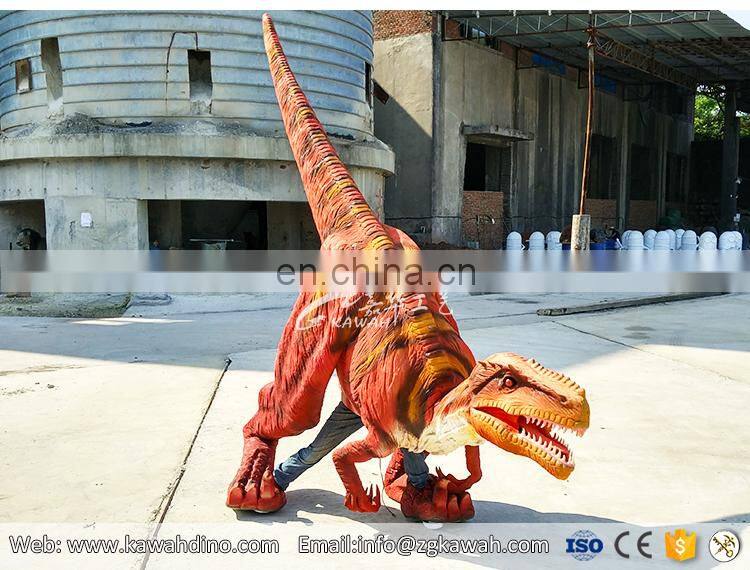 lifelike adult Jurassic Velociraptor Costume for Entertaining