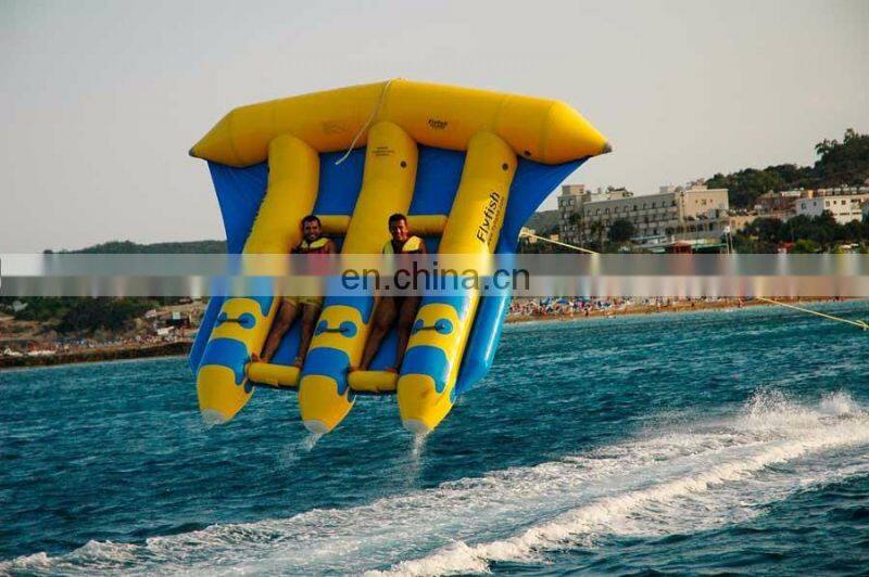 Beach surfing flying fish towable inflatable water tube
