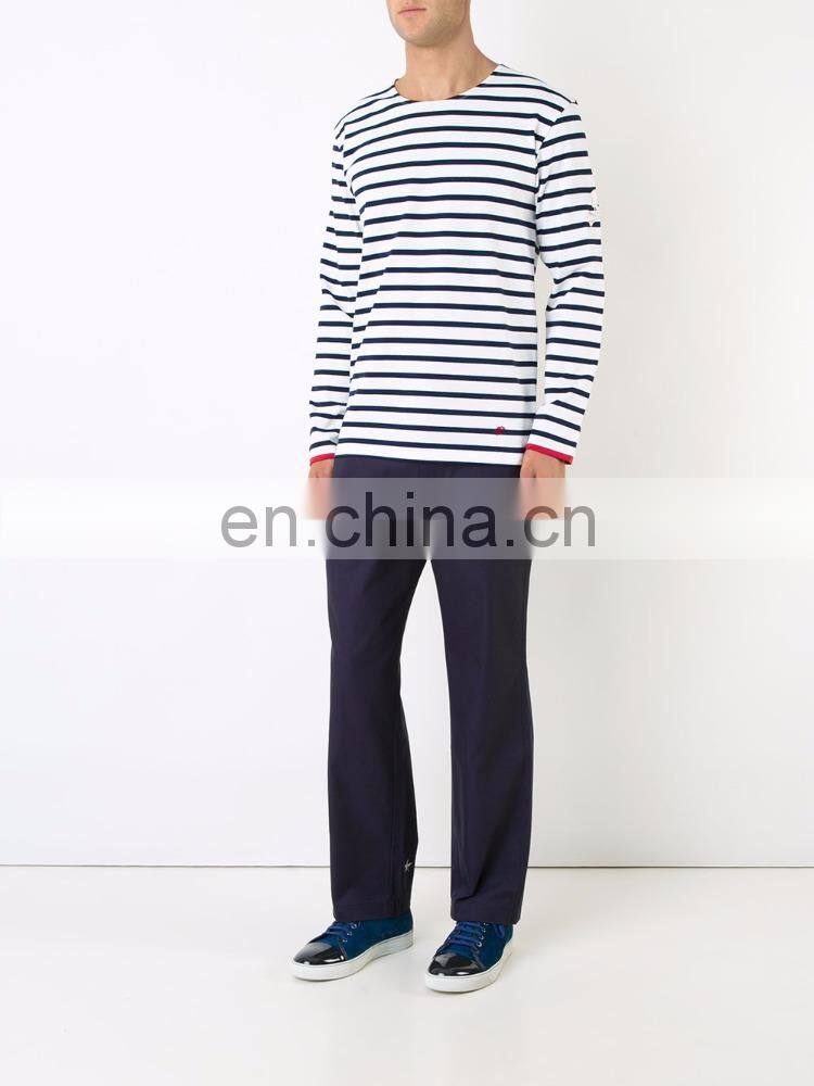 White cotton striped T-shirt from What we sew Cotton 100% Machine Wash