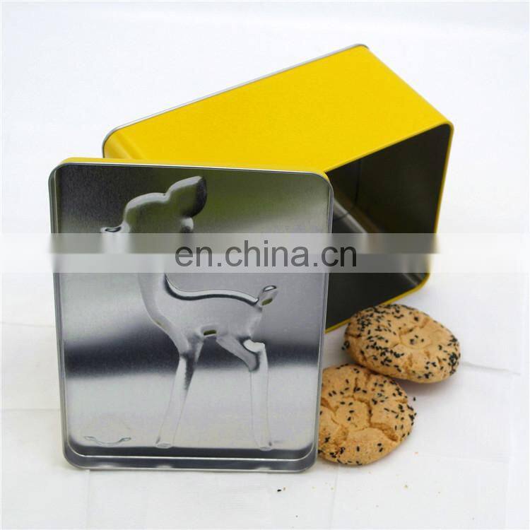 aluminum tin novelty cookie jar tin cookie box