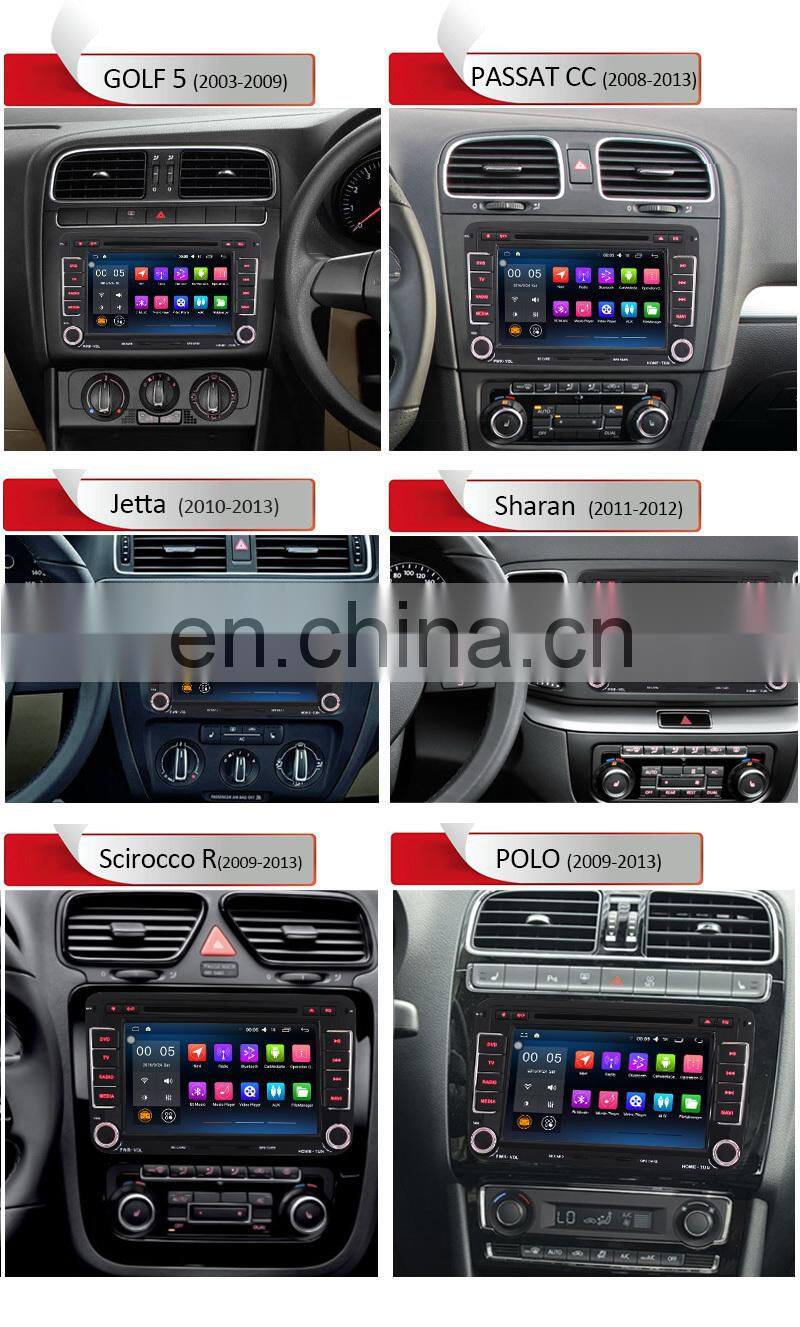 7 Inch Android 5.1 digital touch button car Radio GPS Navigation for VW