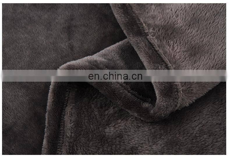 Multifunctional Coral Fleece Blanket For Travel With Pouch