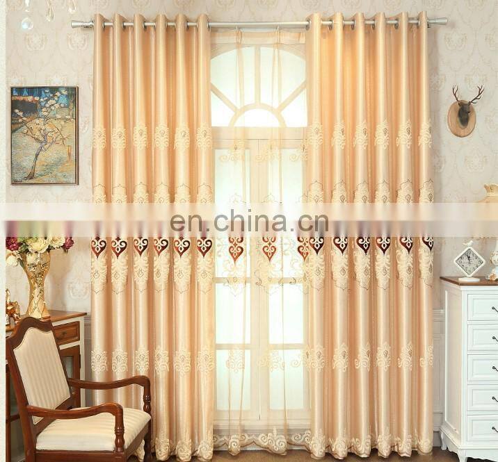 embroidered of home curtain and camouflage fabric blackout curtain
