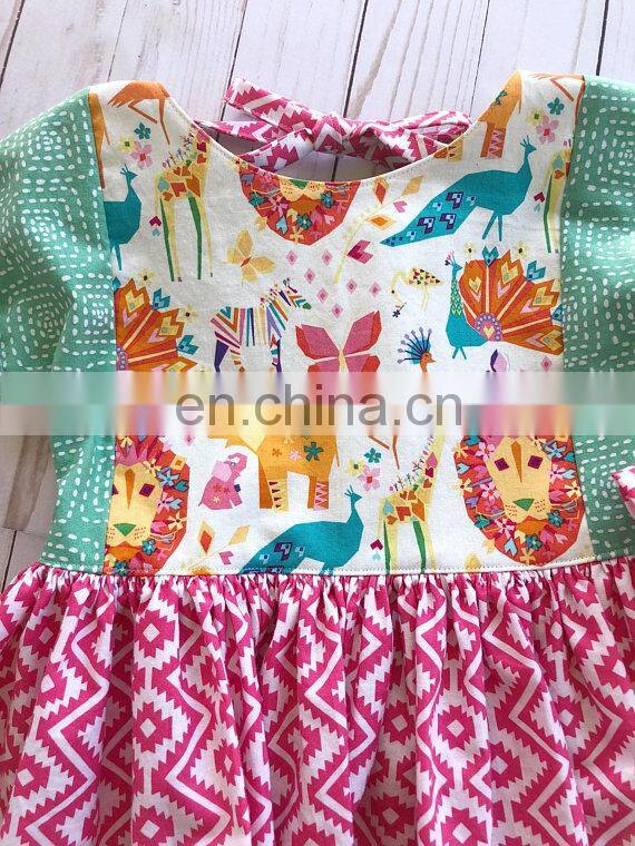 Toddler Girl Summer Cotton Dress Cute Printed Vintage Kids Dresses