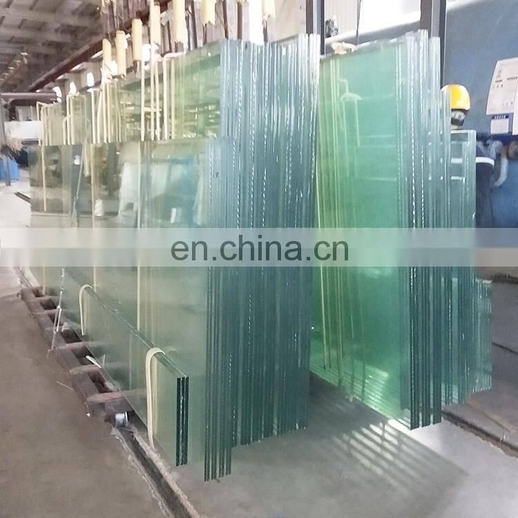 safety tempered toughened laminated glass for outdoor balcony railing handrail with aluminum and stainless steel fittings price