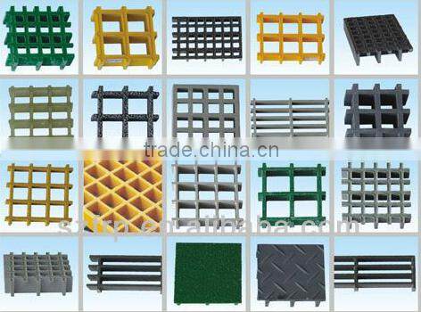 High strength light weight, corrosion resistant fiberglass grating for sewage