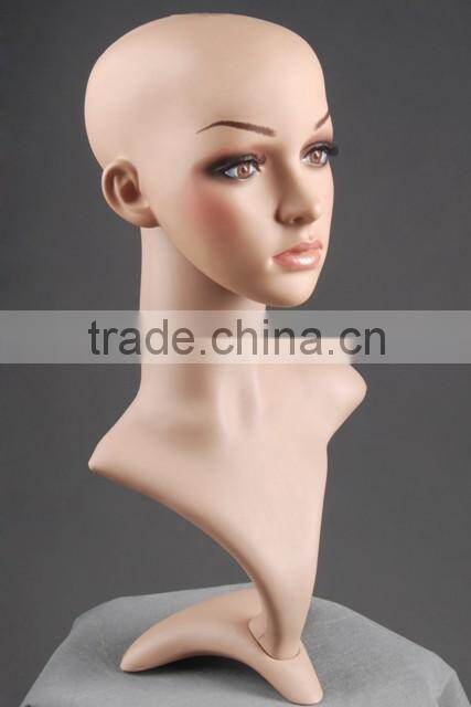 Plastic head model Female Realistic head Cheap Model H1053