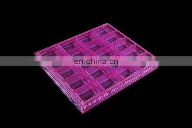 20 Grids Acrylic Empty Storage Box Strass Beads Jewelry Decoration Container
