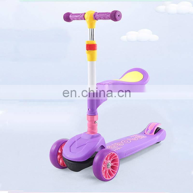 3in1 Kick Scooter with Removable Seat Great for Kids & Toddlers Girls or Boys Adjustable Height