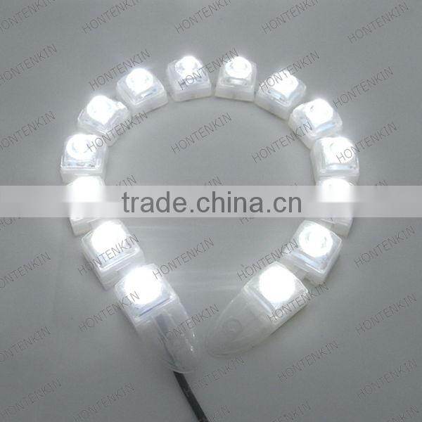 100% waterproof bendable lights 0.5w / led Flexible DRL Daytime Running Light Fog Warning Lamp eagle eyes auto lamps