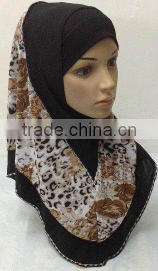 A498 Popular Newest ITY TWO LAYERS al amira 2pcs MUSLIM HIJAB