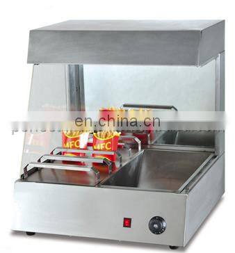 Fast food counter top french fries station for kitchen equipment