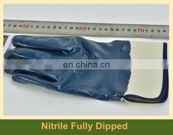 Heavy Duty Nitrile Gloves with Safety Cuff For Industry Working