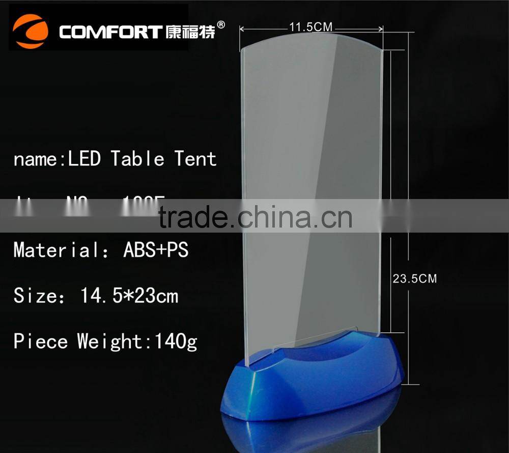 Plastic/Acrylic/ABS Material acrylic bar led menu holder