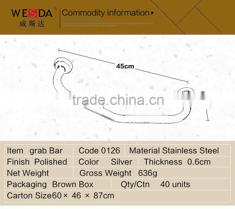 2014 Favorites Compare Stainless Steel Bathroom Handicap Grab Bar