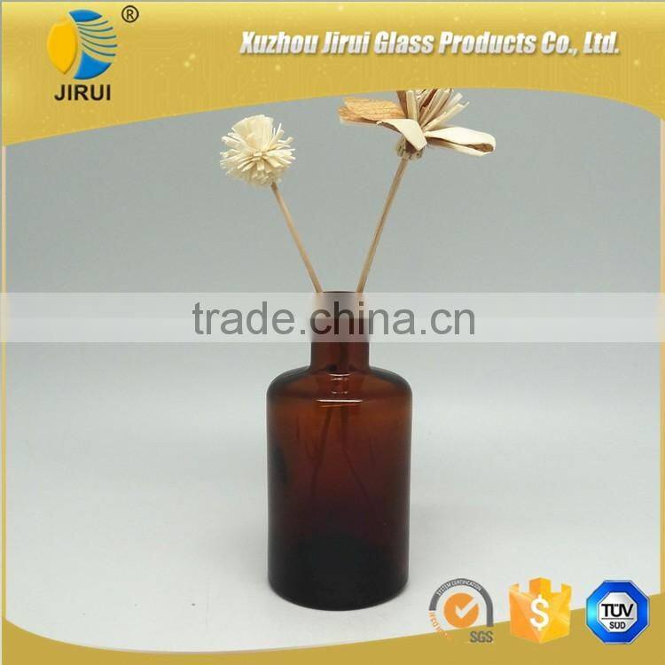 240ml amber color diffuser aroma glass bottles with wooden cork