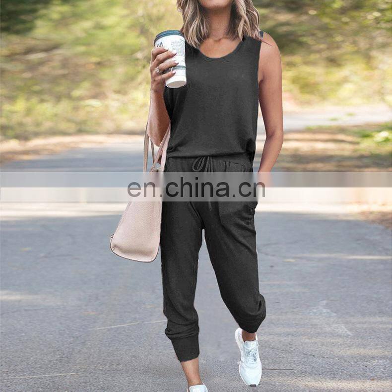 New Products 2021 Ladies Long Sleeve Bodysuit Jumpsuit 3 Piece Set Ladies Stacking Jogging Set