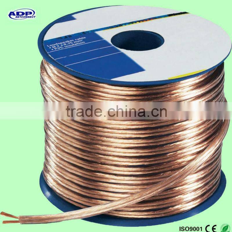 Quality 2.5mm core OFC transparent speaker cable, 50 m 12awg hifi