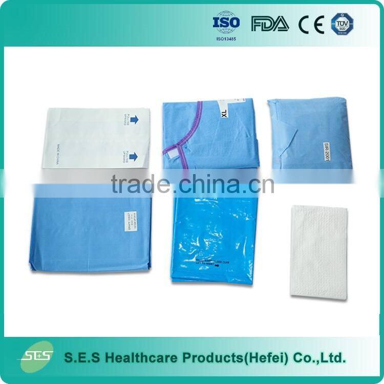 Disposable Nonwoven Universal drape packs for Surgery use