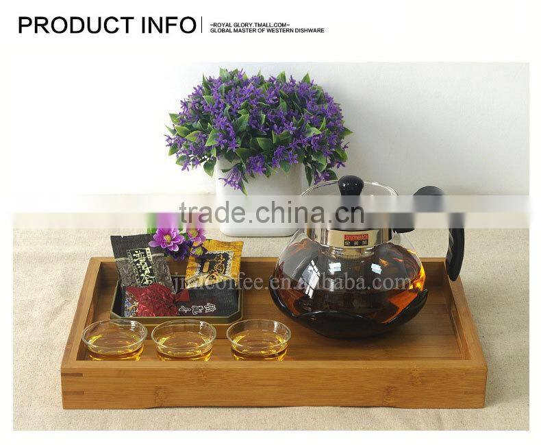 Glass Tea pot with various color to choose , Anti-slip design ,SS 304# tea filter