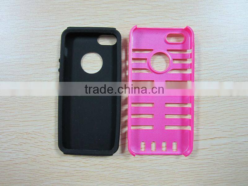 2013 New style Musubo Retro plastic+silicon microphone hard case for iphone5