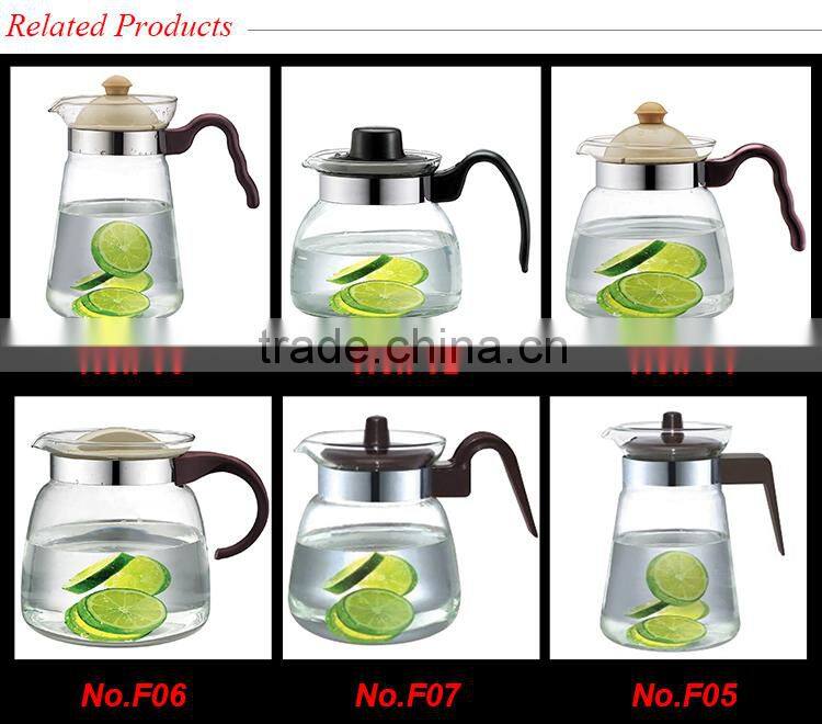 best drinkware for home restaurant OEM factory pyrex glass clear glass water pot
