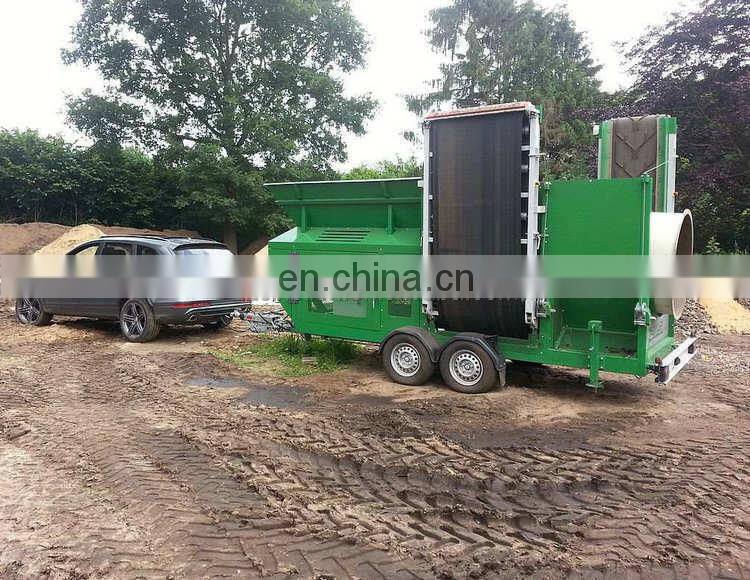 Customized rotary drum trommel screen topsoil screener with best price and service