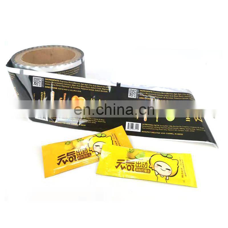 Custom Laminated Heat sealable Food Jelly Packaging Film Printed Plastic Film Roll