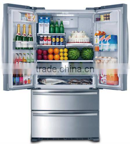 No Frost French Door stainless steel Refrigerator/big chill refrigerator