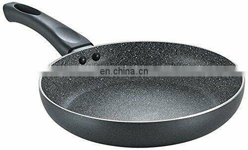 Light Weight Non Stick Die Cast Aluminum Thick Bottom Marble Coating Round Frying Pan
