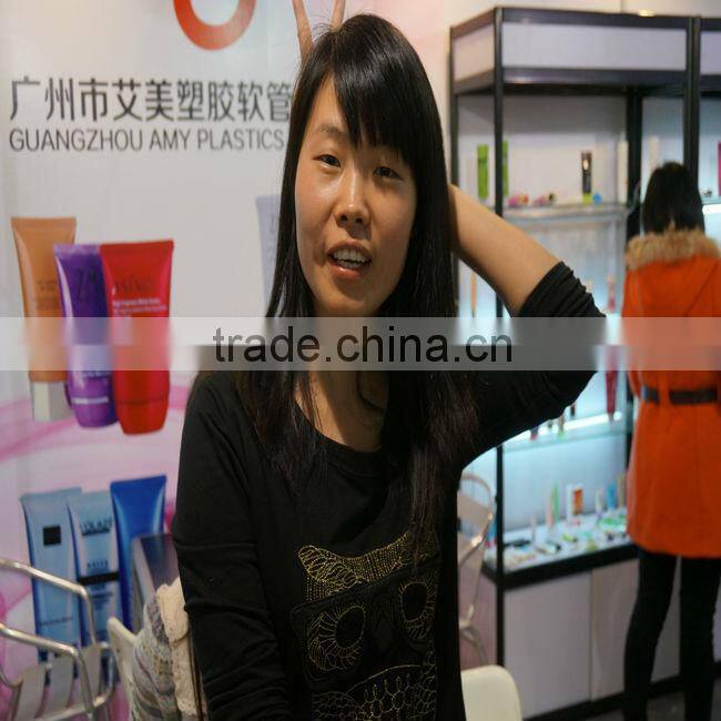 plastic tube with screw cap for skincare packaging